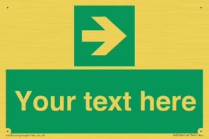 Custom Arrow Right Sign